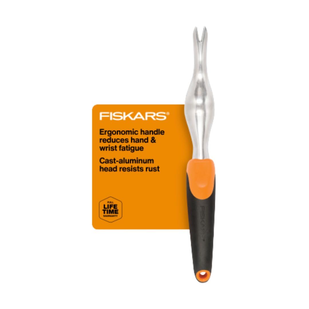 Fiskars 3-Piece Garden Hand Tools Set w/Trowel, Transplanter & Cultivator