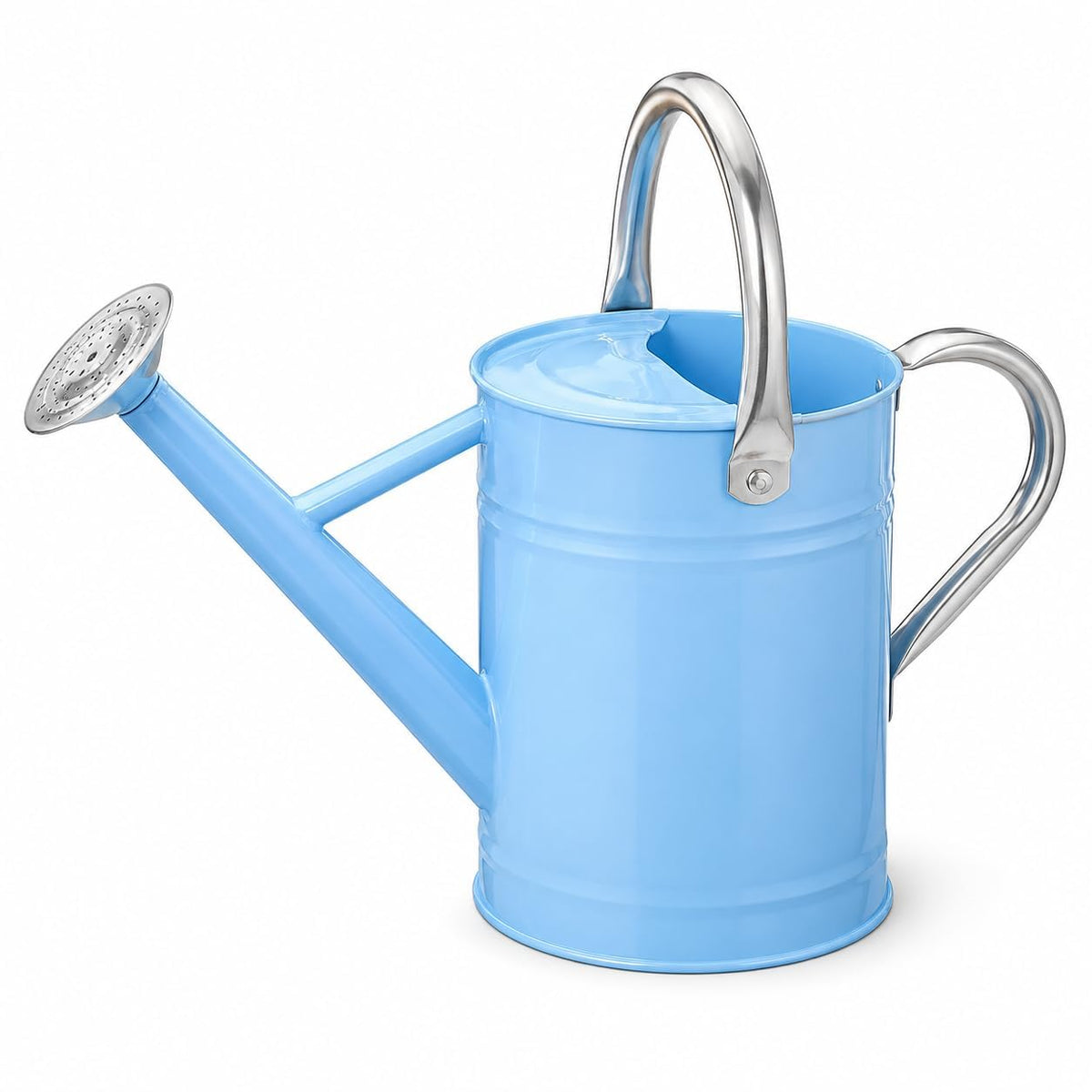 1 Gallon Metal Watering Can for Indoor Outdoor Plants, Pink