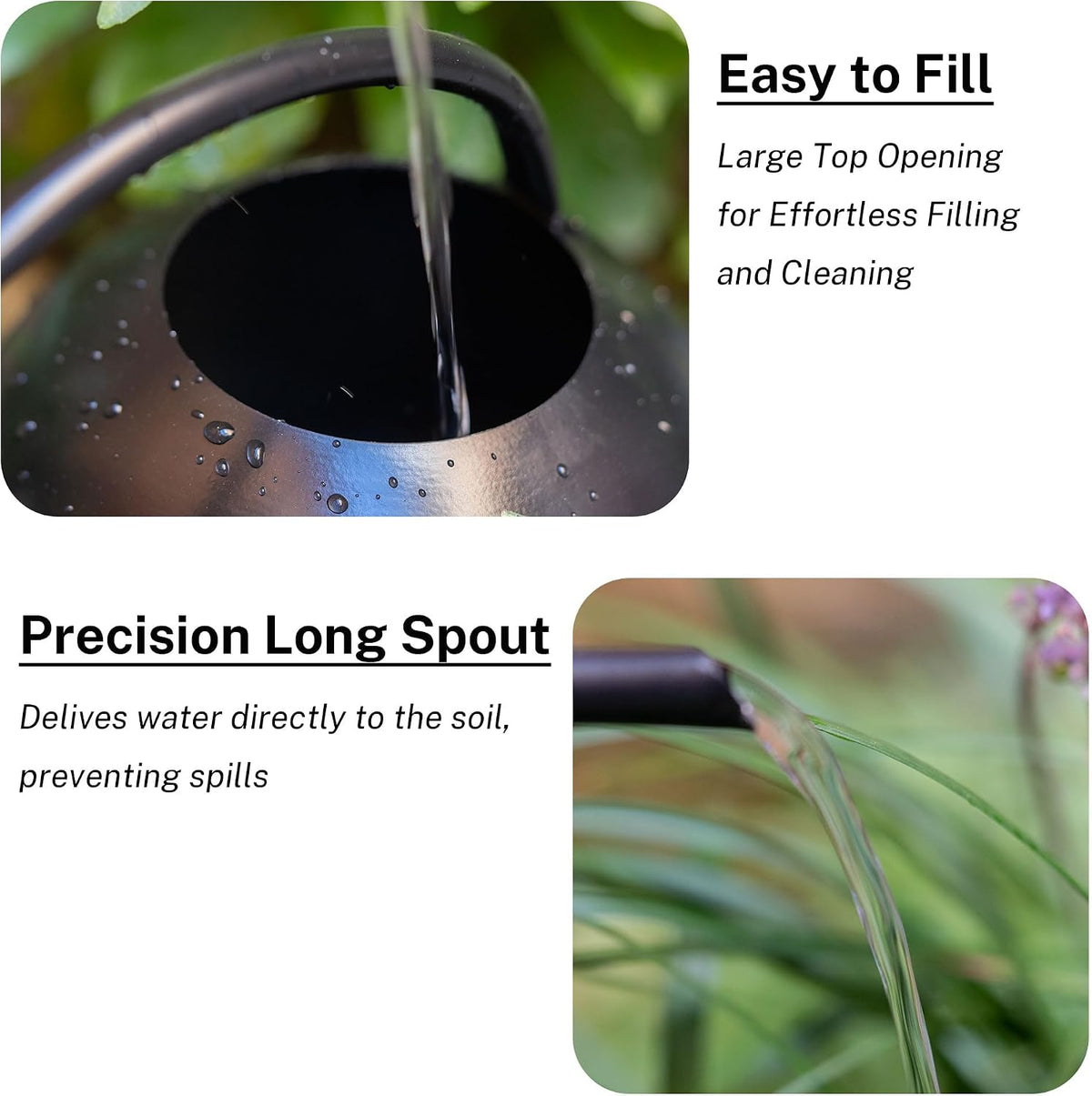 MOYEE Metal Small Watering Can for Indoor Outdoor Plants, Pretty Water Cans