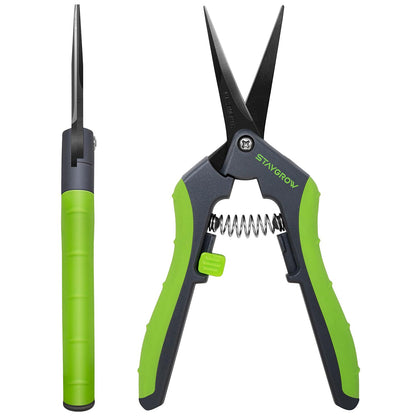 2pcs 6.5" Pruning Shears for Gardening Ultra Sharp Garden Scissors