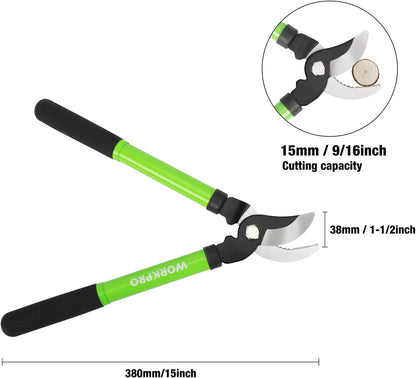 WORKPRO W151010 Limb and Branch Pruner Tool Set, Heat-Treated Steel (1 Set)