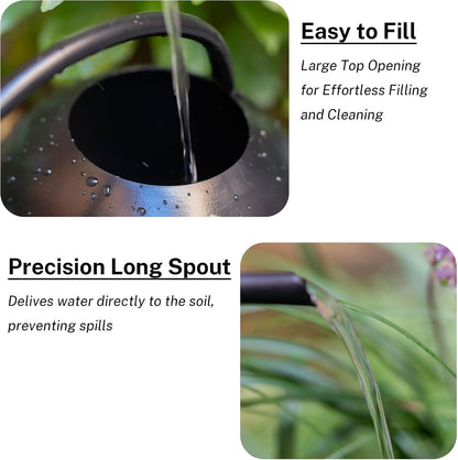 MOYEE Metal Small Watering Can for Indoor Outdoor Plants, Pretty Water Cans